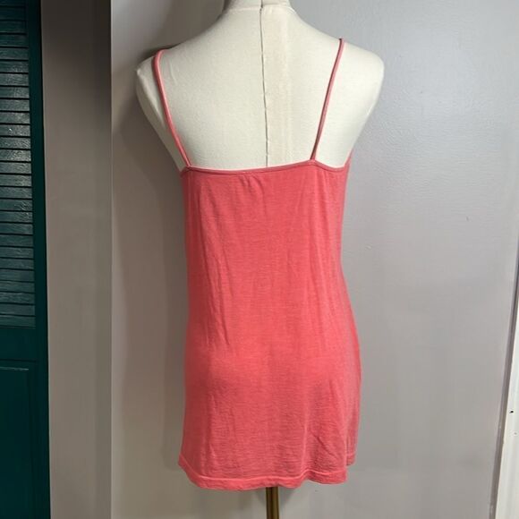 Nordstrom M. Rena pink feather pattern tunic tank top xs/s - Picture 4 of 6